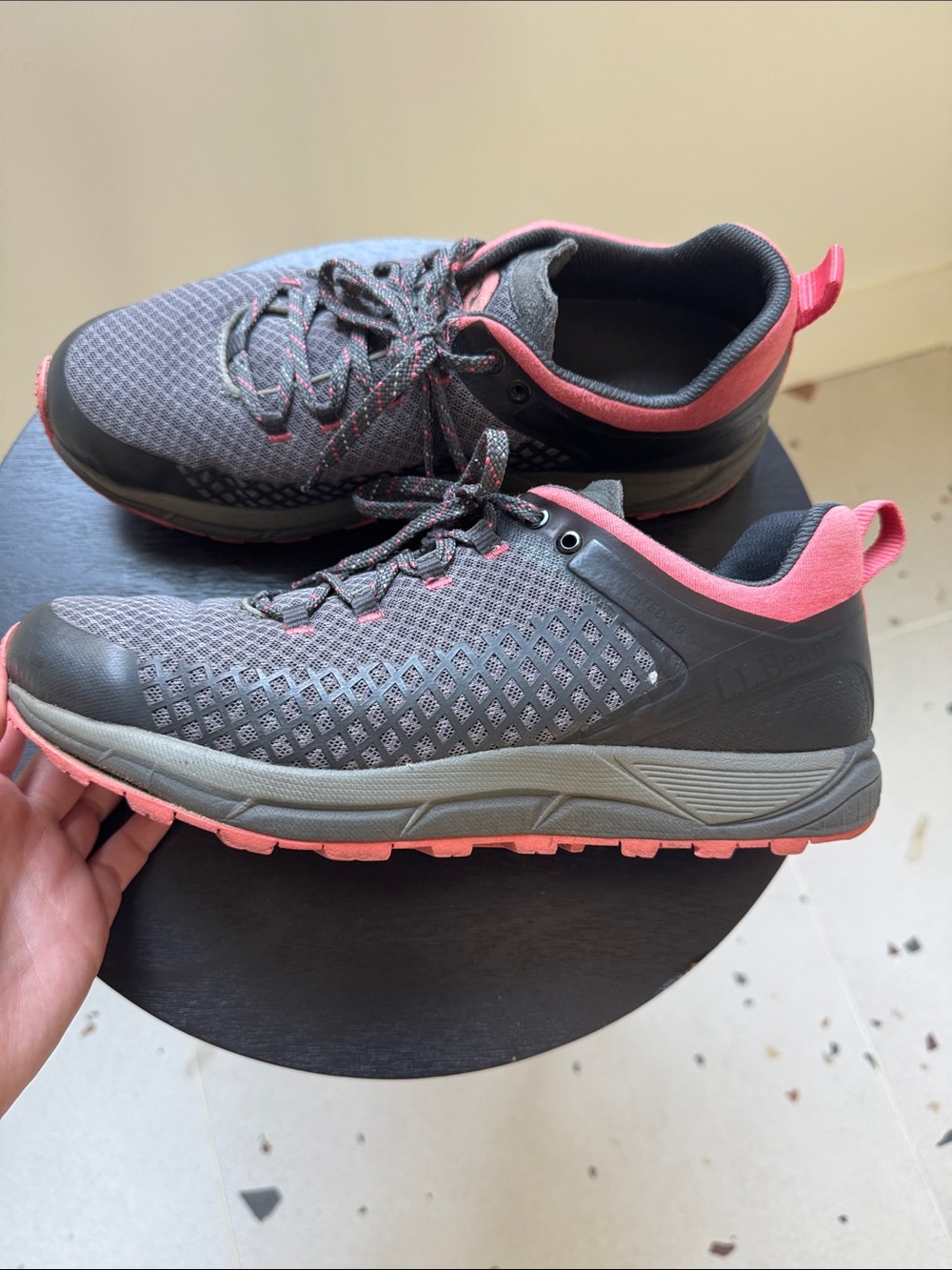 L.L. Bean Women's Gray and Pink hiking Sneakers
